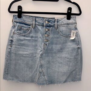 Old Navy Light Blue Denim Midi Skirt